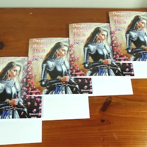 4 cartes chrétiennes Fille du roi Cartes de vœux fille-femme pour sa sœur, sa mère, son épouse, Cartes d'encouragement uniques pour toute occasion, Anniversaire
