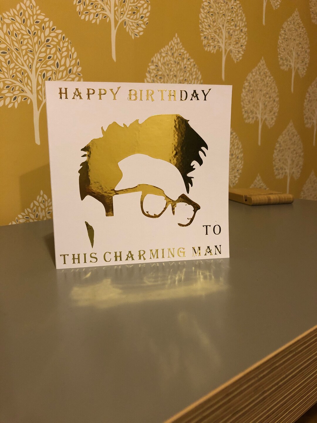 Morrissey Card Gold Silhouette Morrissey Gifts Morrissey - Etsy UK