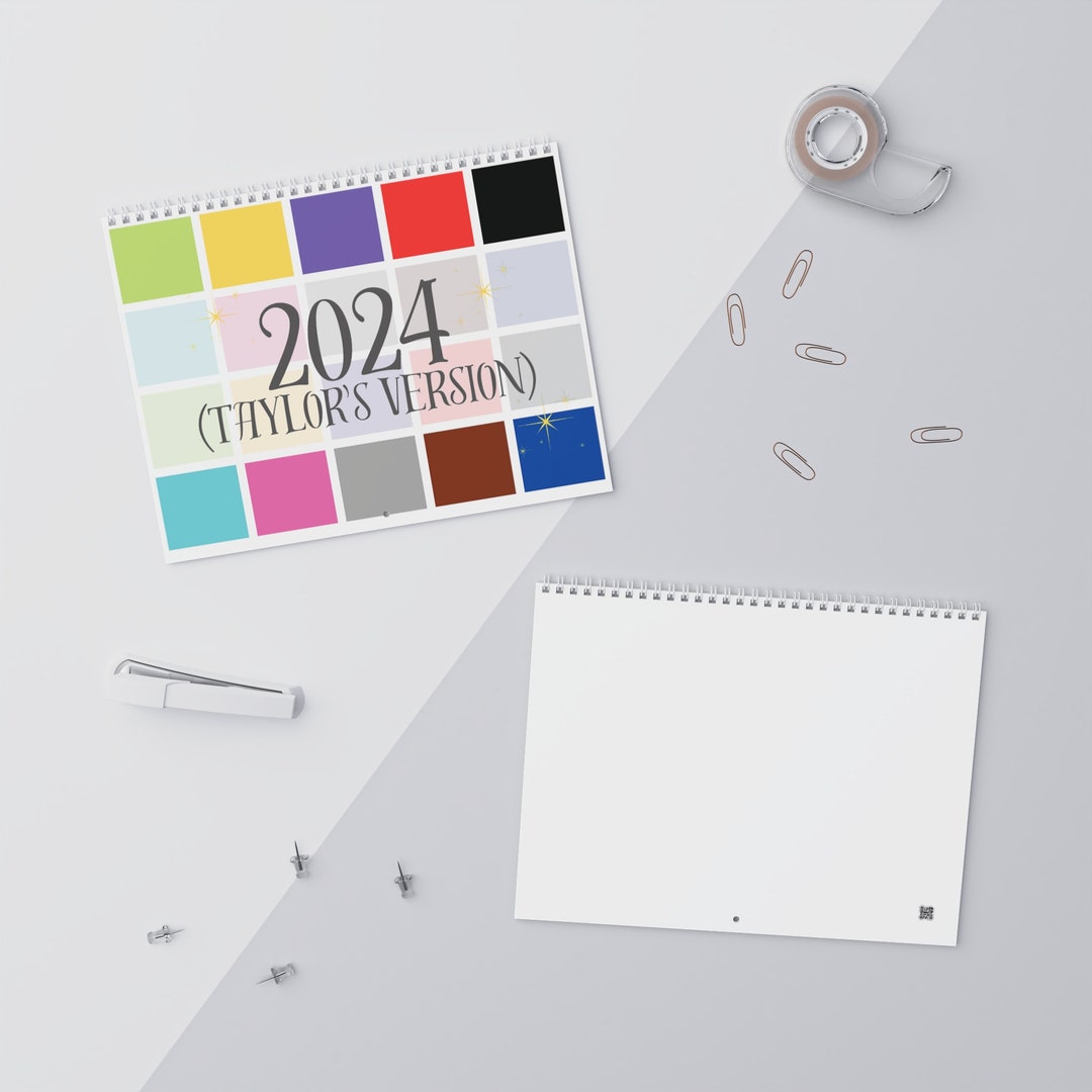 Taylor Swift Inspired Wall Calendars 2024 Complete With Lyrics Inspired