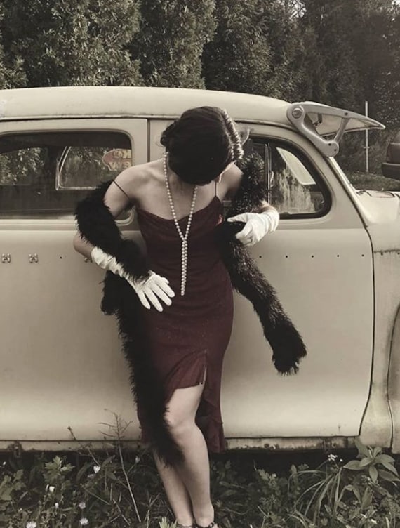 Antique 1920's feather boa