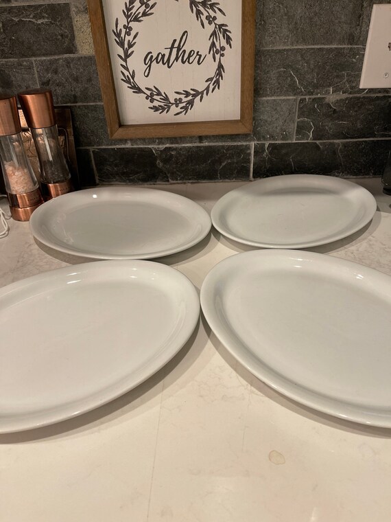 Amazing oval Delco ceramicor porcelain plates set of 5 Etsy