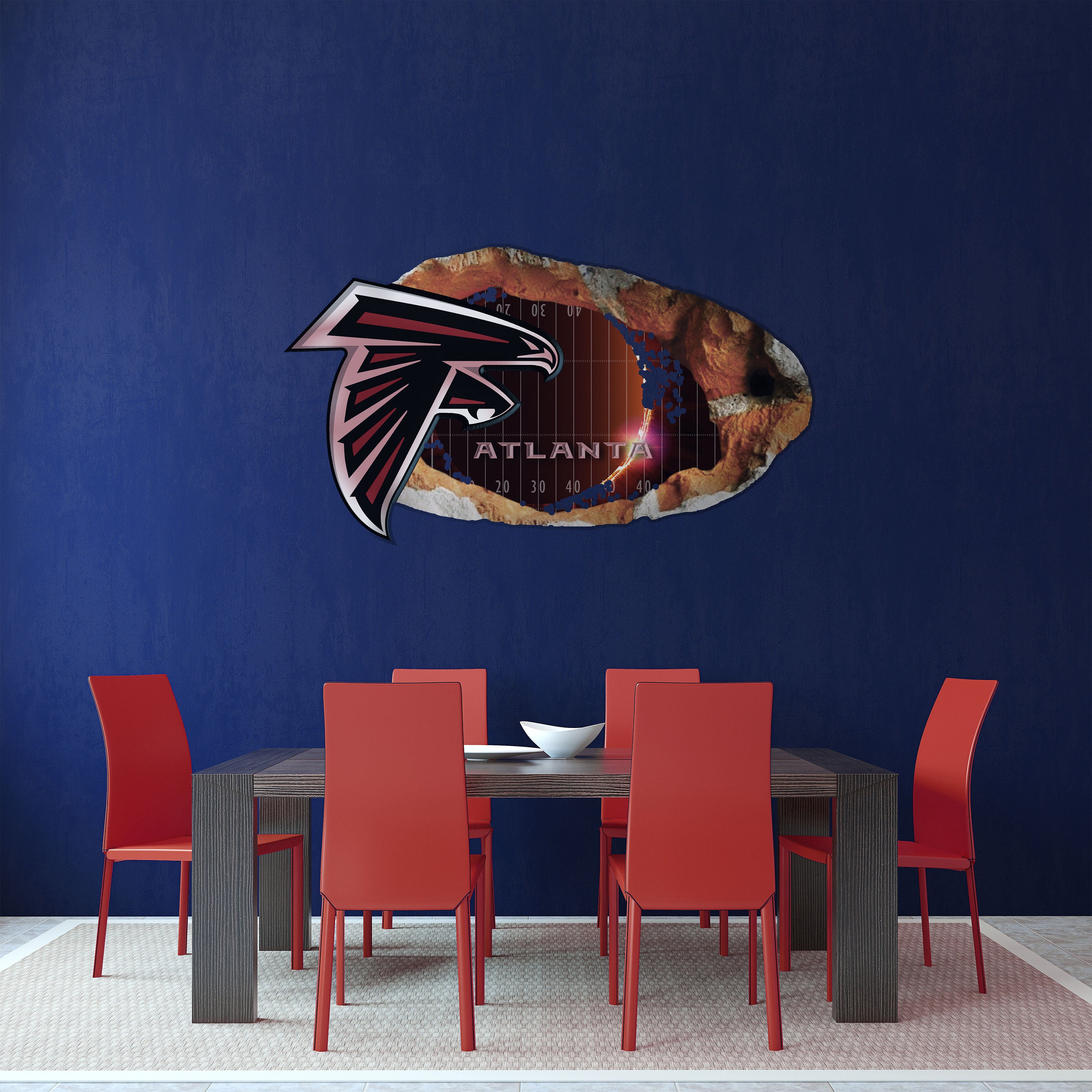 Atlanta Falcons Sticker Wall Decal3D StickersVinyl Home Etsy