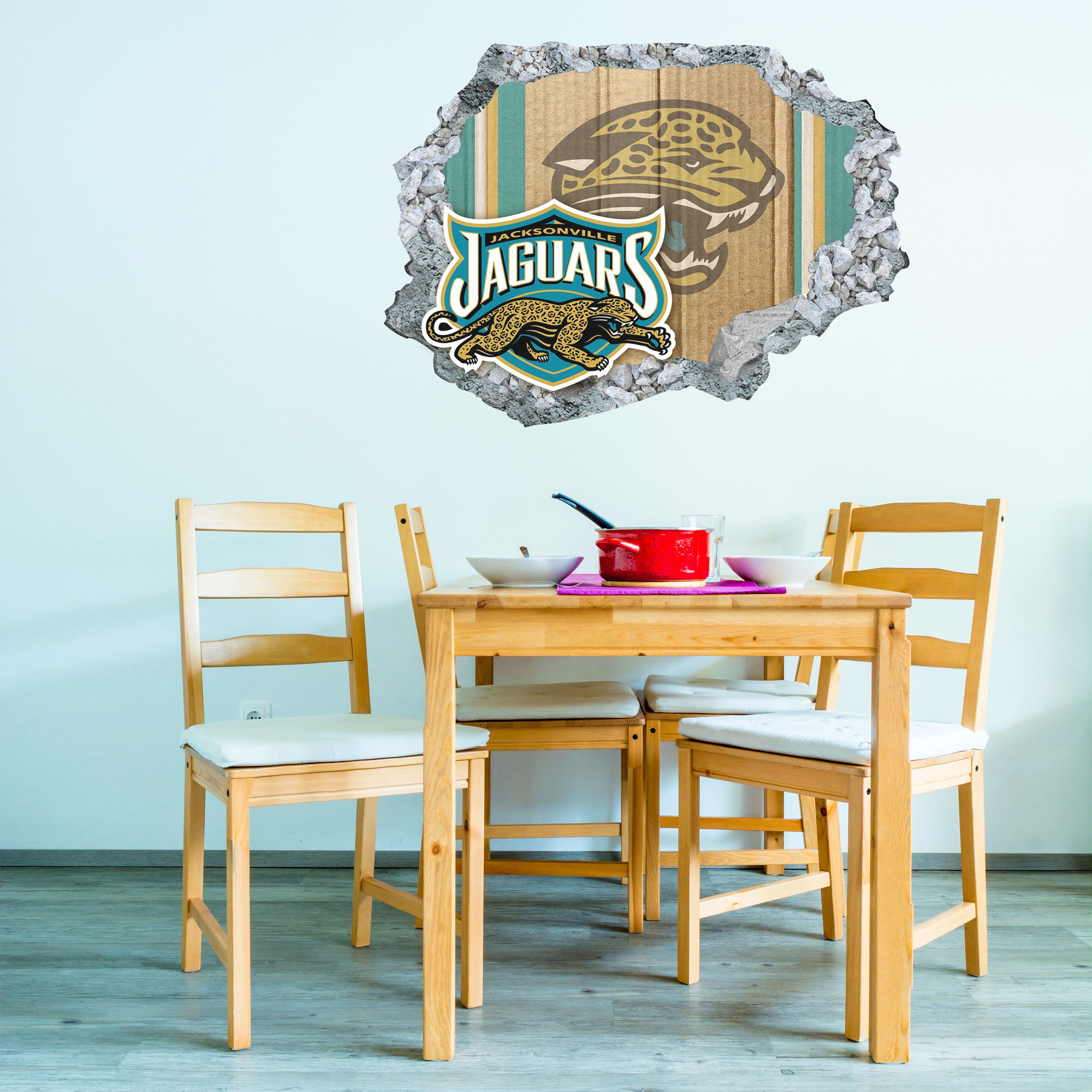 Jacksonville Jaguars Sticker Wall Decor3D DesignVinyl Home Etsy