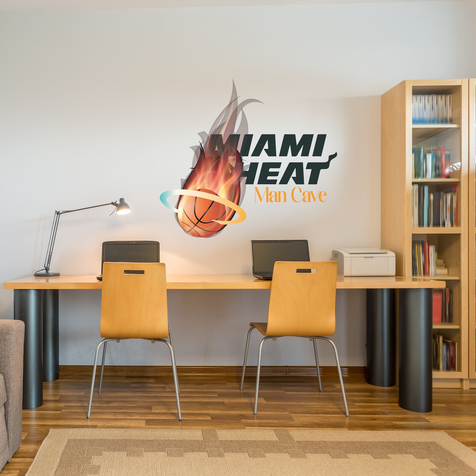 Miami Heat Man Cave Sticker Wall Decor3D DesignsVinyl Home Etsy