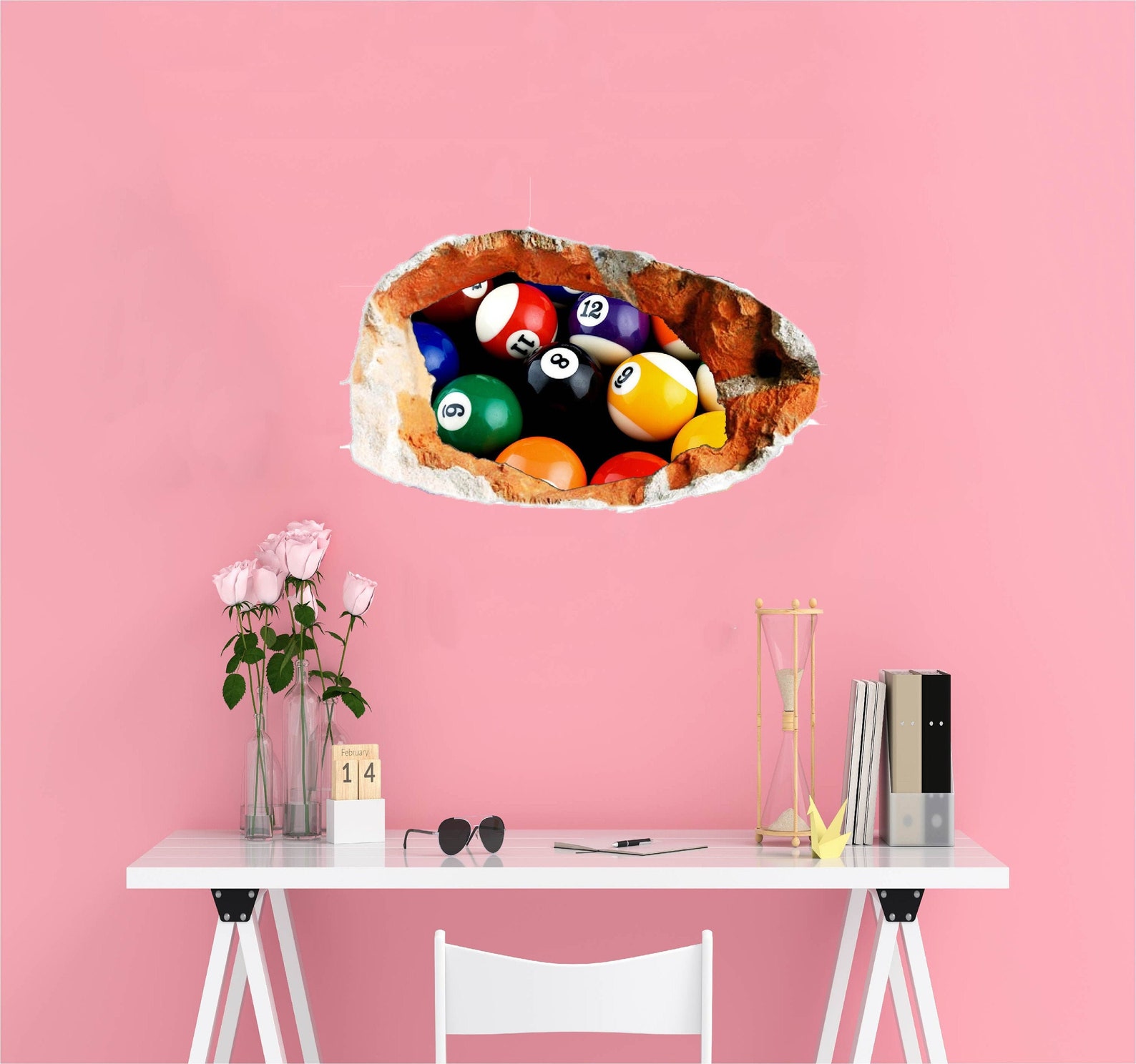 Pool Balls Wall Sticker3D StickersVinyl Home DecorMural Etsy