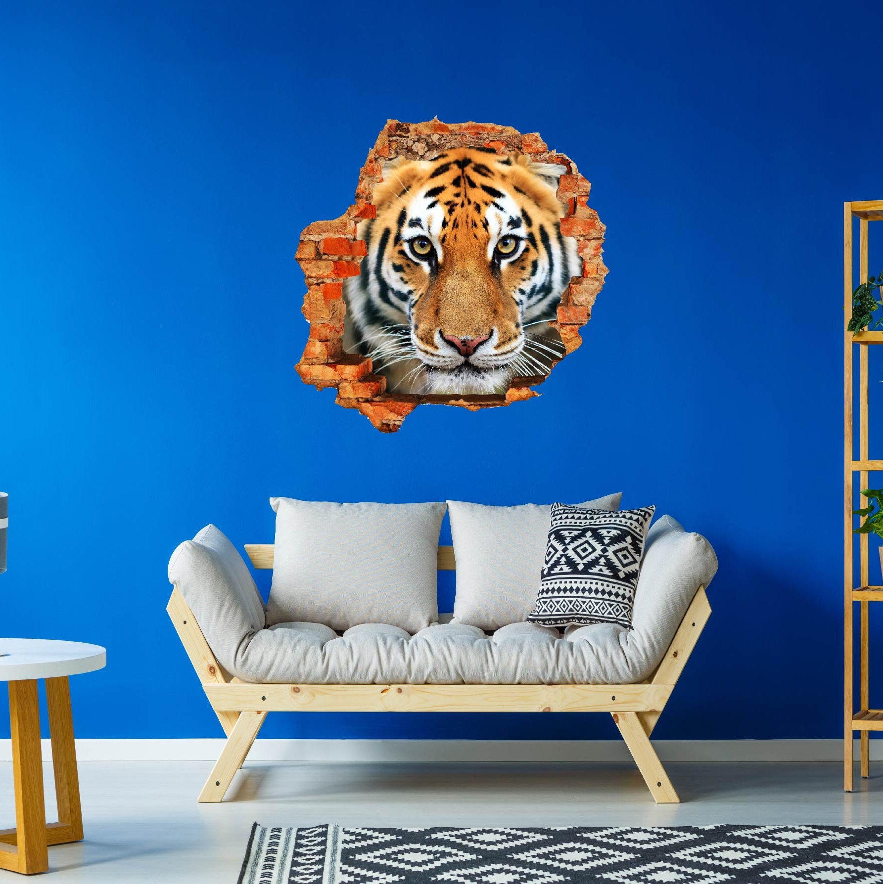 Tiger Wall Decor Decal3D DesignVinyl Home DecorMural Etsy