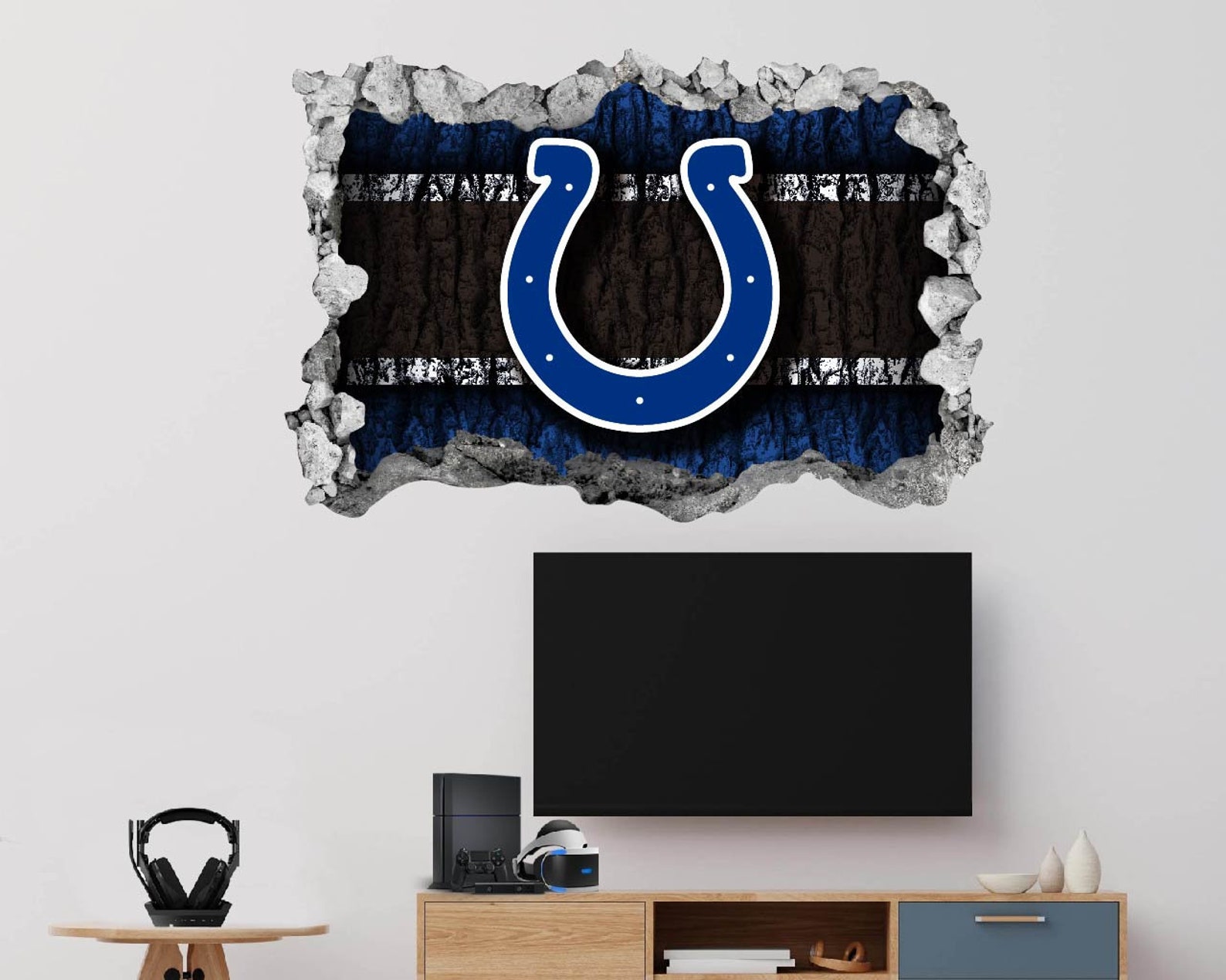 Indianapolis Colts Sticker Wall Decor3D DesignVinyl Home Etsy