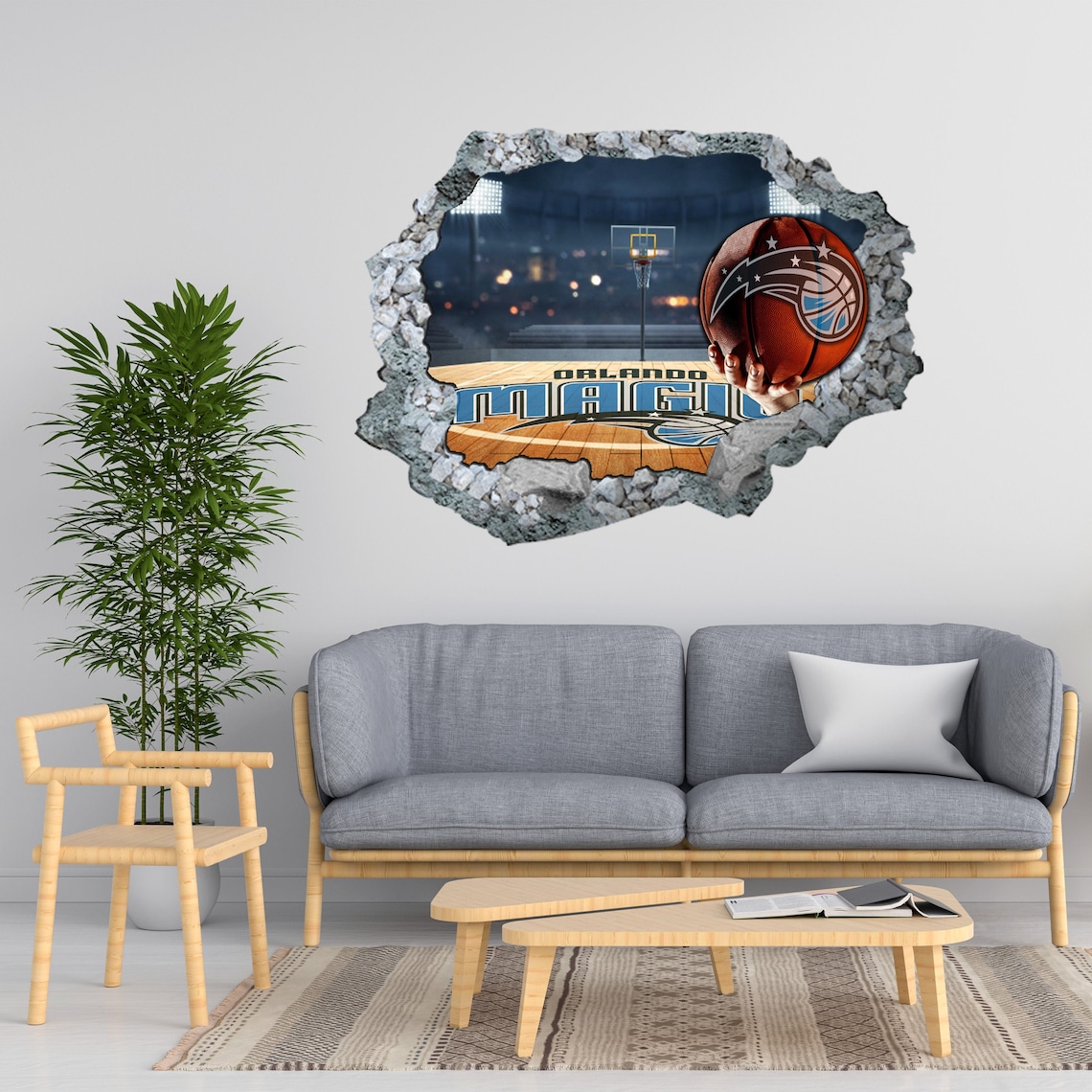 Orlando Magic Wall Decor3D DesignVinyl Home DecorMuralBig Etsy