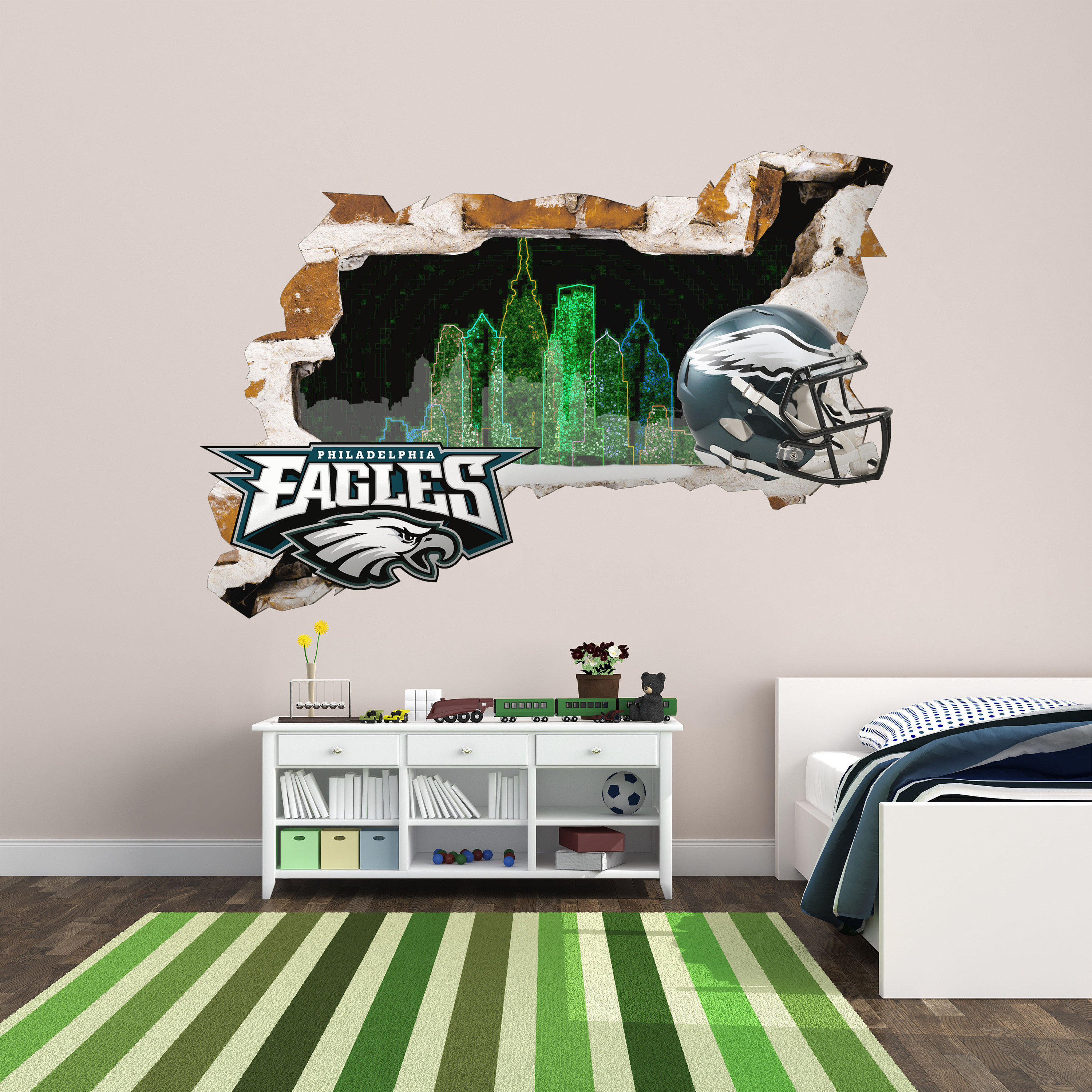 Philadelphia Eagles Wall Sticker Decal3D DesignVinyl Home Etsy