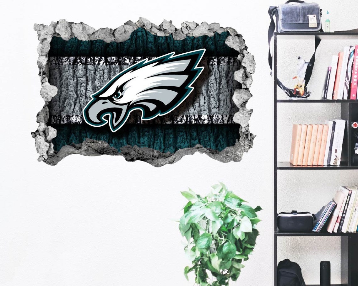 Philadelphia Eagles Wall Decor Decal3D DesignVinyl Home Etsy