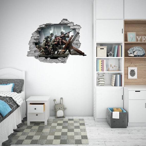 CALL OF DUTY WALL STICKERS HOLE IN THE WALL 3D Counter Strike soldier 69 CALL OF DUTY WALL STICKERS HOLE IN THE WALL 3D Counter Strike soldier 69