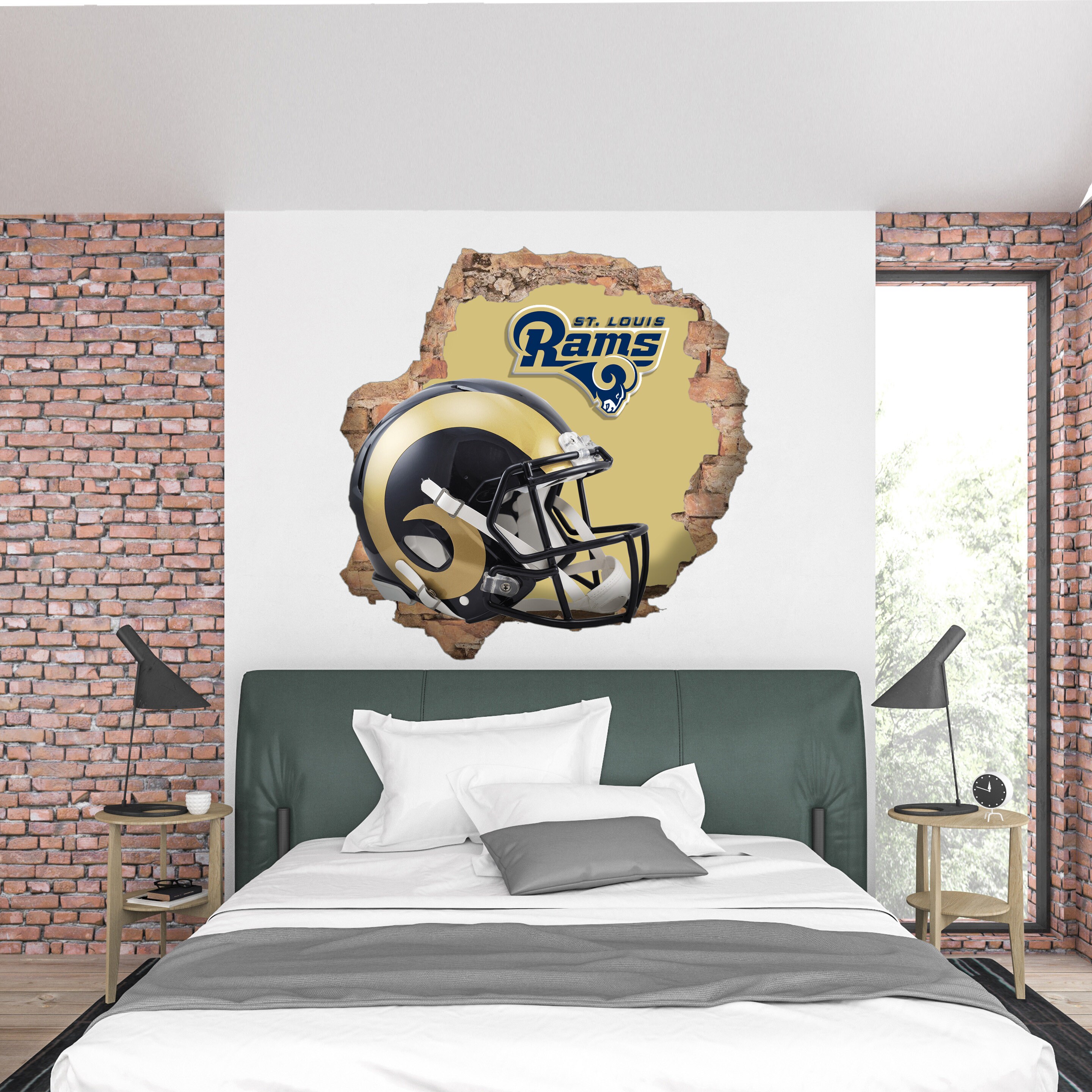 Los Angeles Rams Sticker Wall Decor3D DesignVinyl Home Etsy
