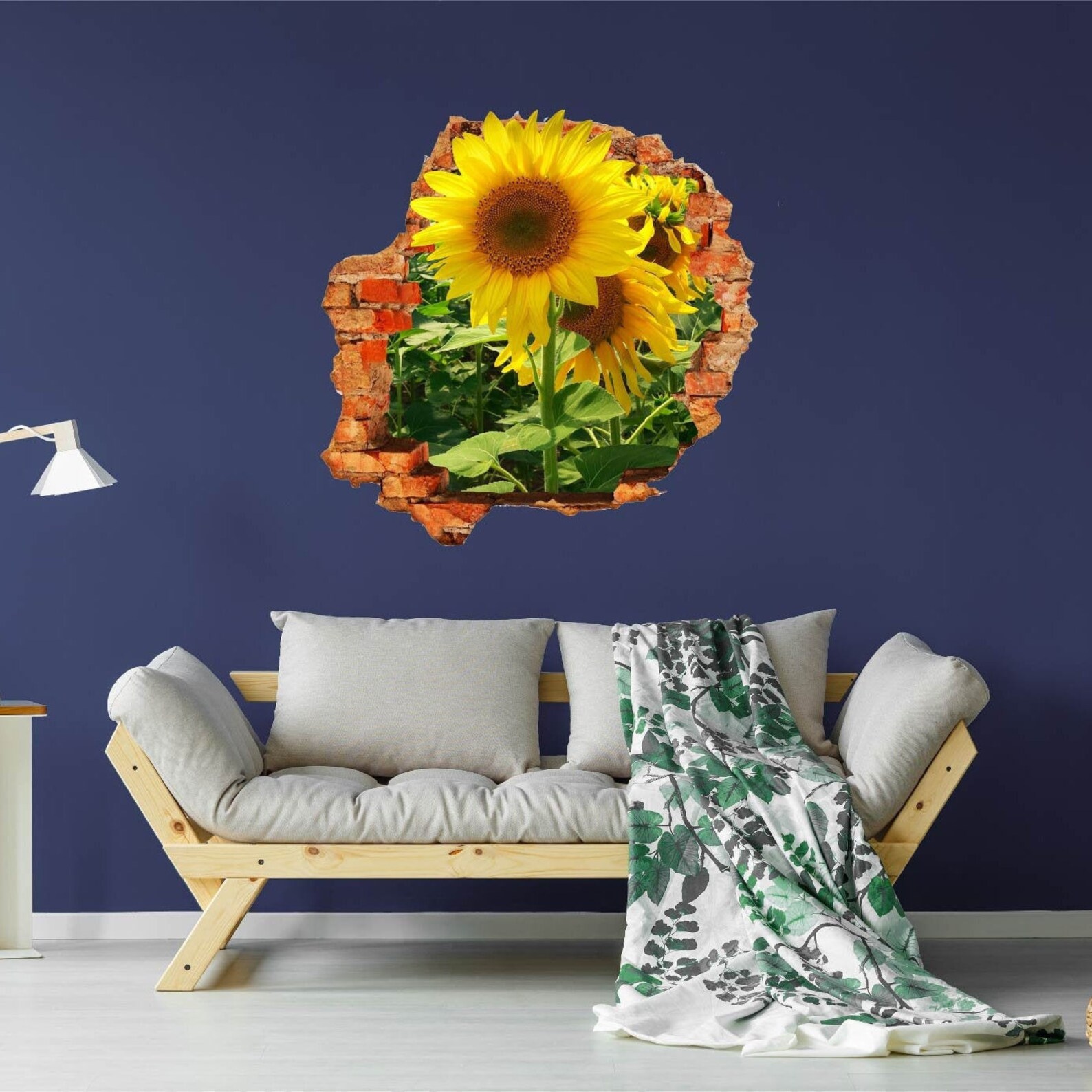 Sunflowers Wall Sticker Decor3D DesignVinyl Home DecorMural Etsy