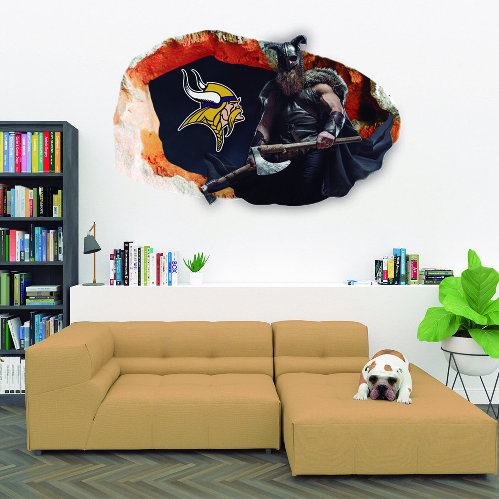 Minnesota Vikings Sticker Wall Decor3D StickersVinyl Home Etsy