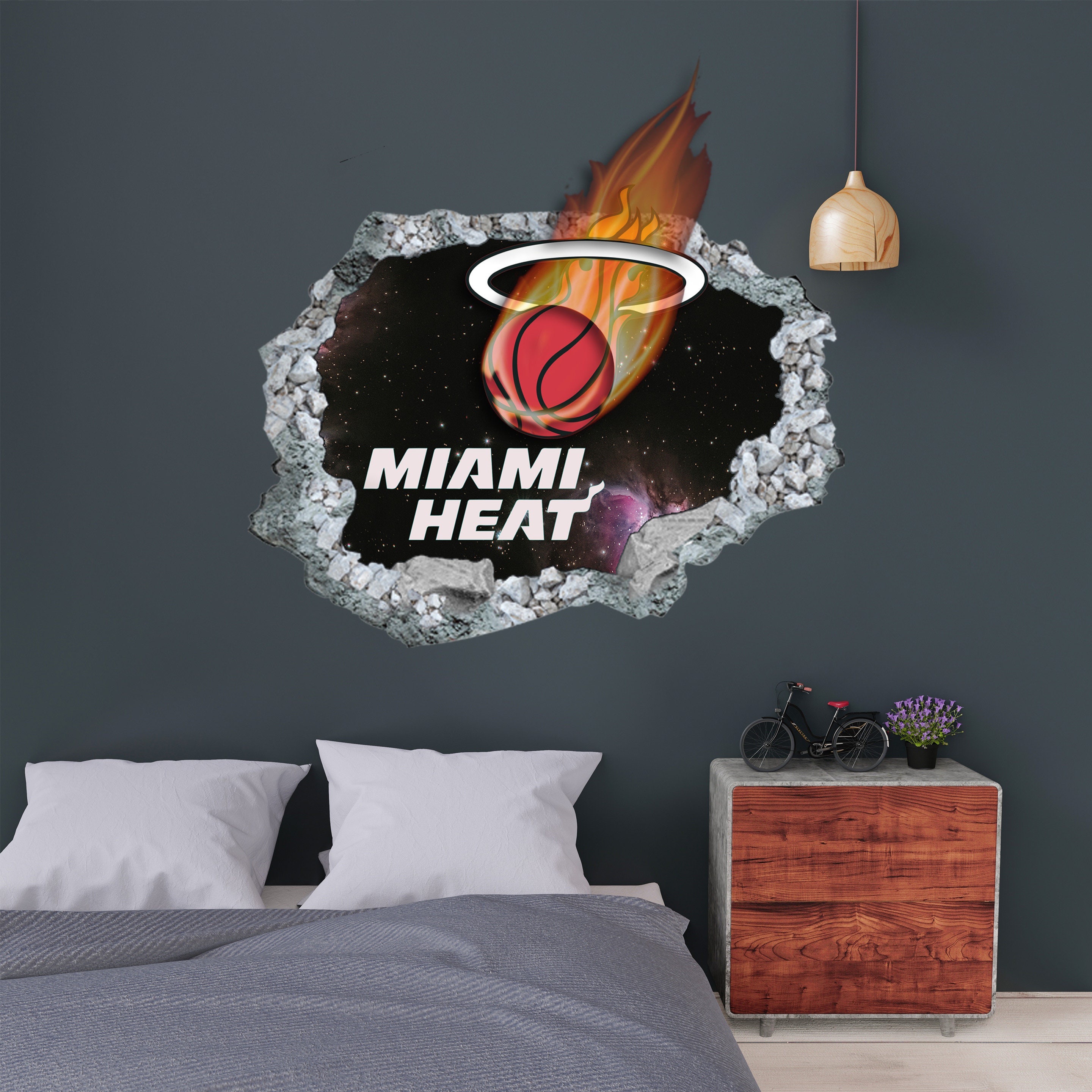 Miami Heat Wall Decorations3D DesignVinyl Home Etsy