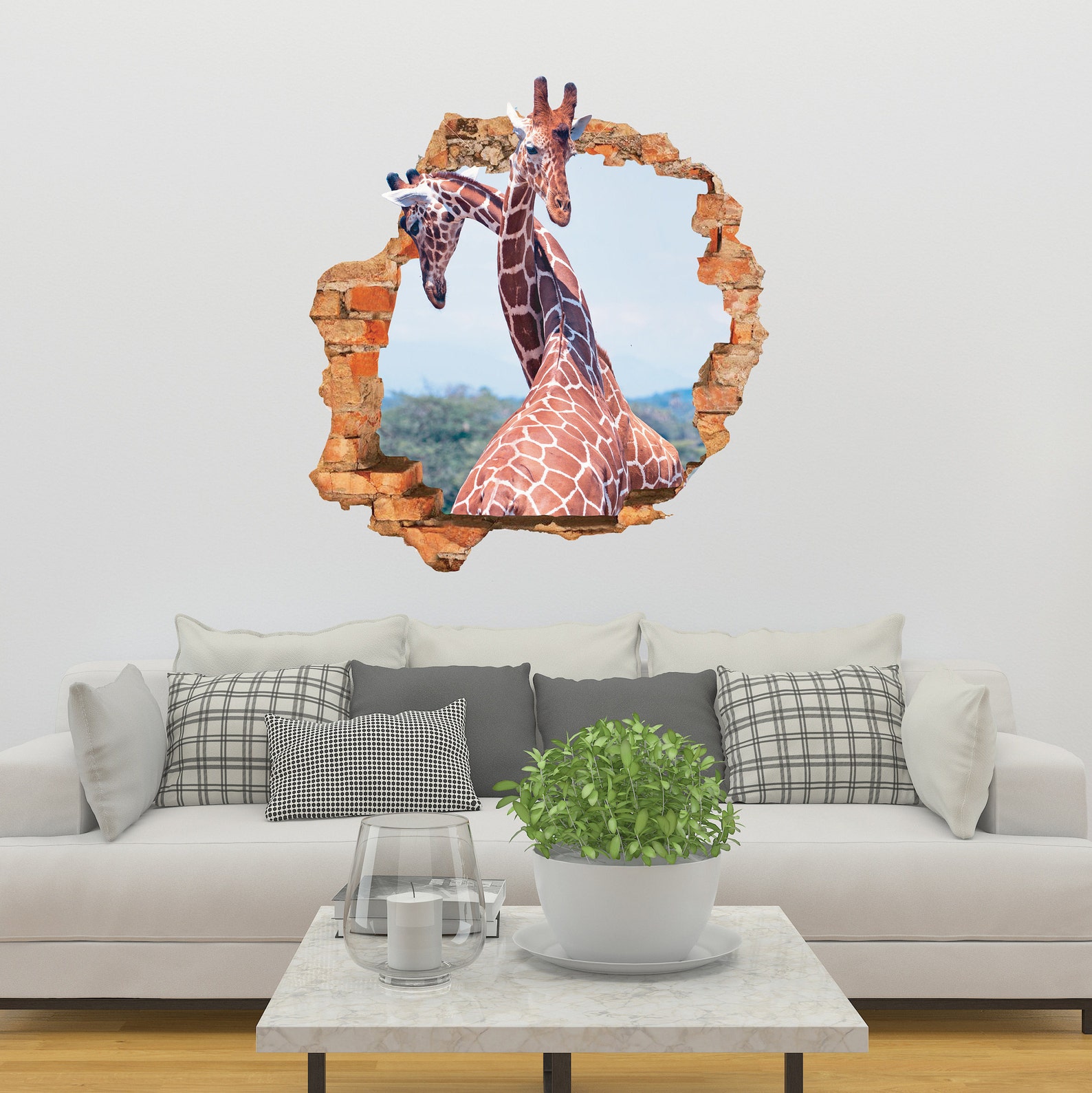 Giraffe Wall Decor-Home Decor-Two Giraffe Wall Decoration-3D - Il 1588xN.2412773026 V3o8