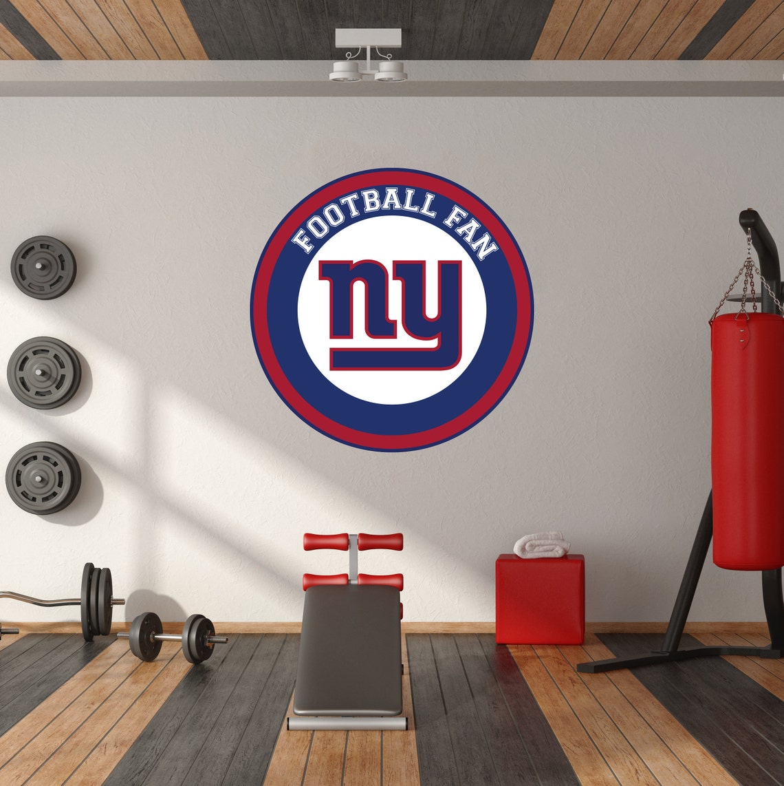 New York Giants Football Fan Sticker Wall Decal3D Etsy