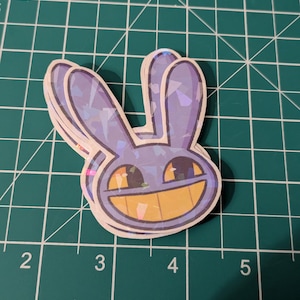 The Amazing Digital Circus Pomni and Jax holographic stickers