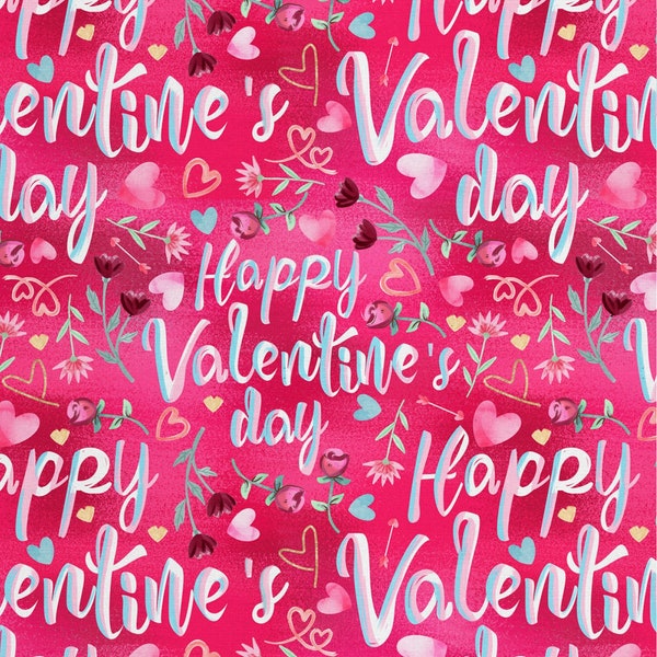 Multi Valentine's Day Greetings David Textiles Valentine's Day by David Textiles Collection In Holiday