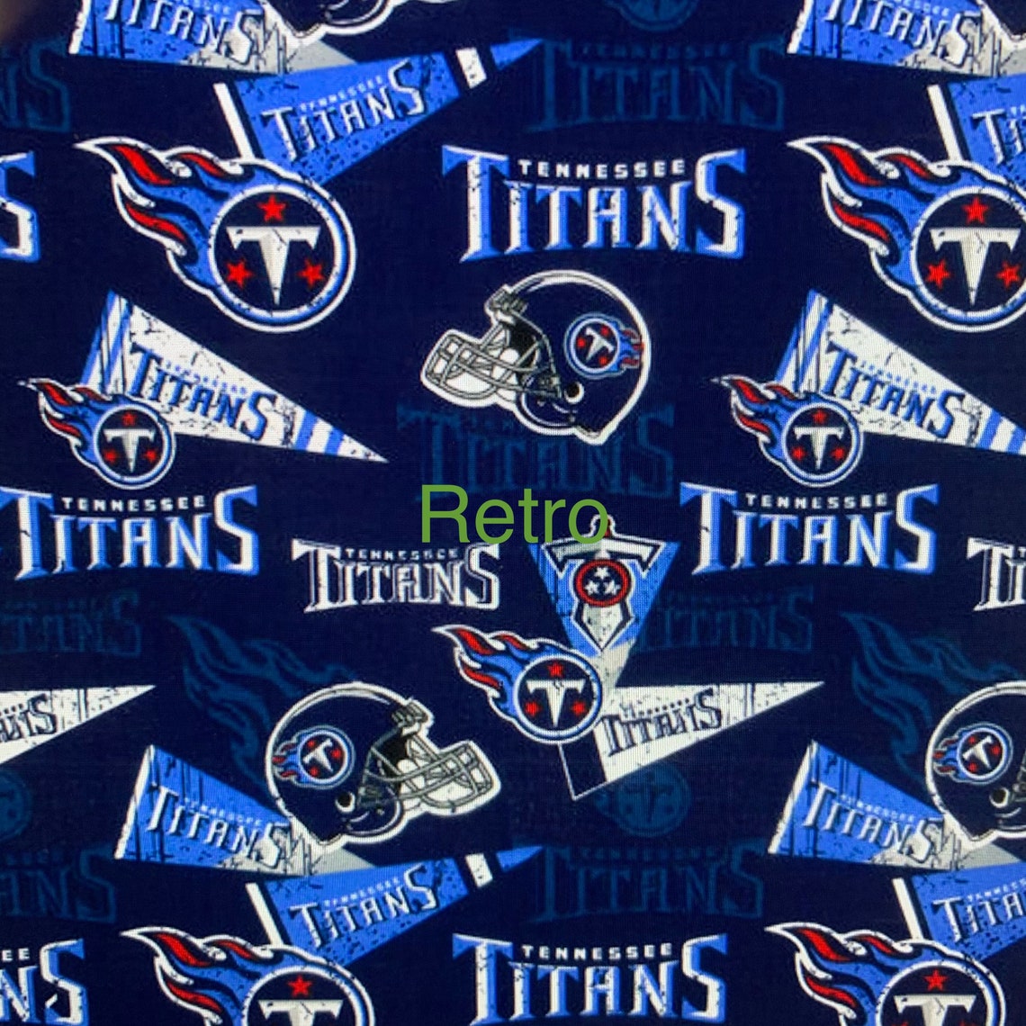 NFL Fabric NFL Tennessee Titans Cotton Fabric Tennessee Etsy