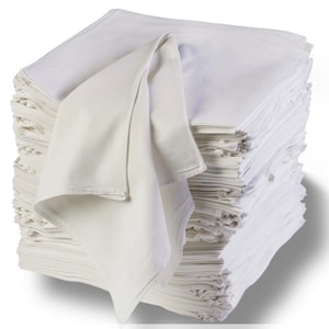 40x70 CM Plain Holiday Decoration Tea Towel Blanks White Polyester Lin –  Partner Textiles