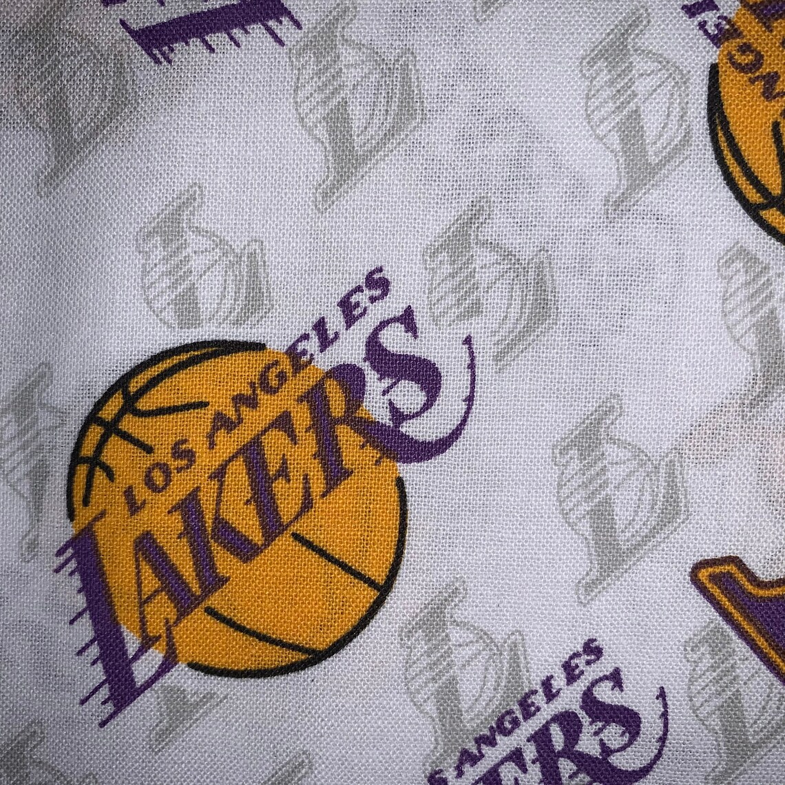 Los Angeles Lakers NBA Fabric Etsy