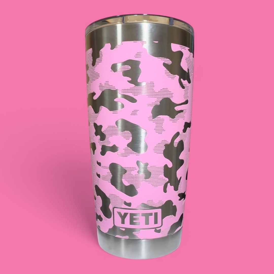 YETI 20 Ounce Rambler 100% Authentic Power Pink Custom Engraved