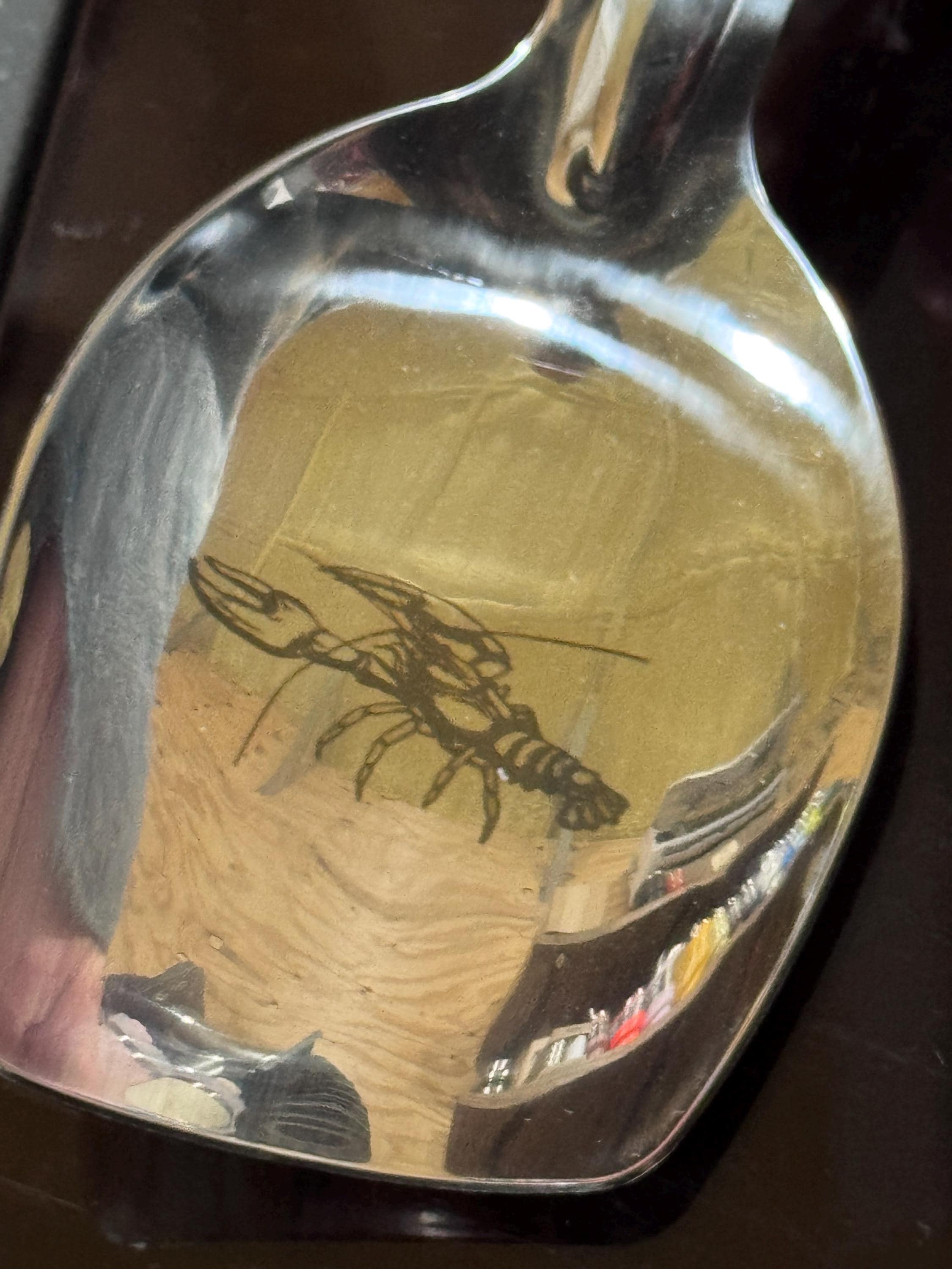 Cajun Crawfish Engraved 13” Mcware Roux Spoon HANDLE UP - Etsy