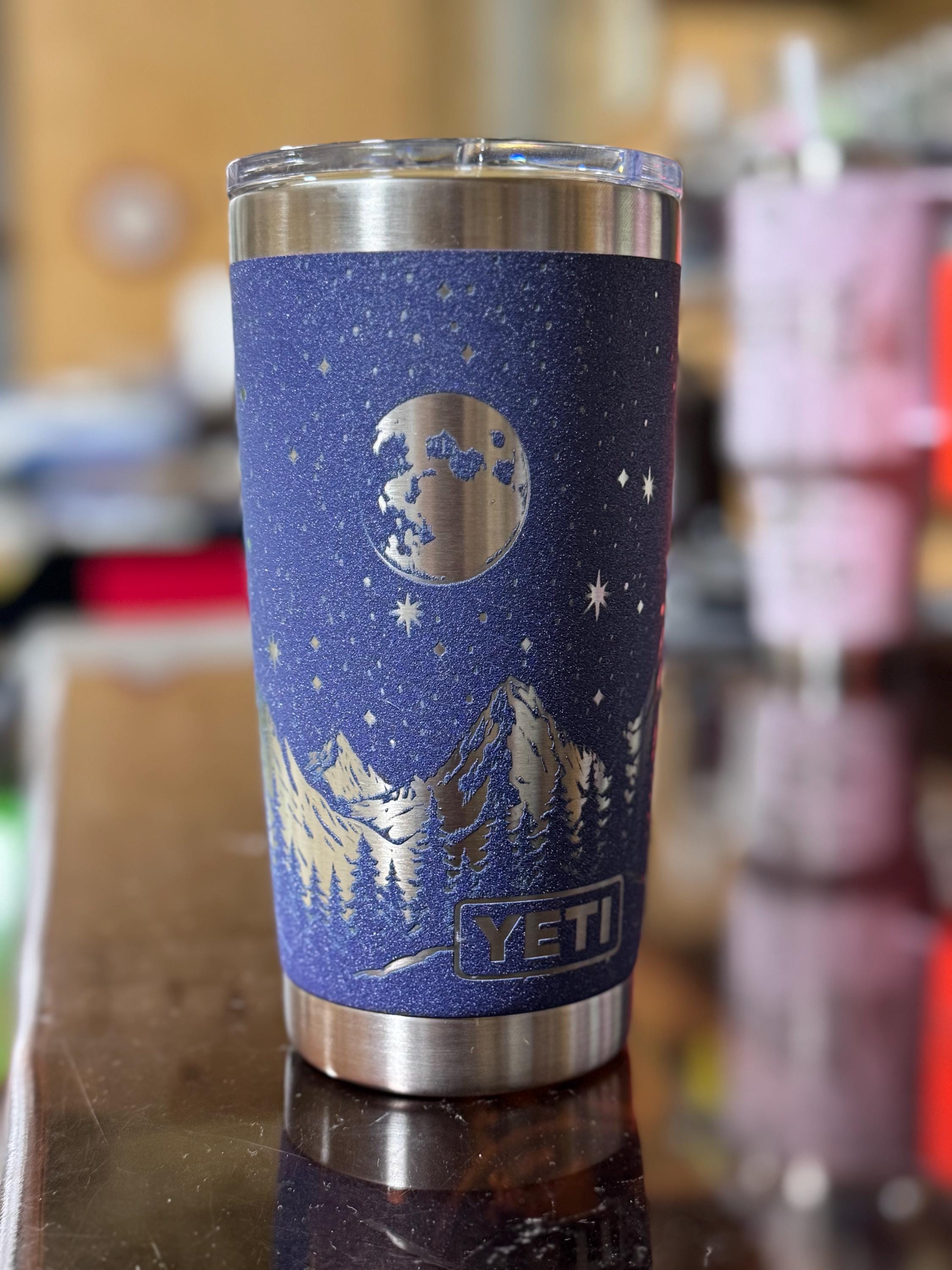 MOON and MOUNTAINS YETI 20 Ounce Rambler 100% Authentic Moondust