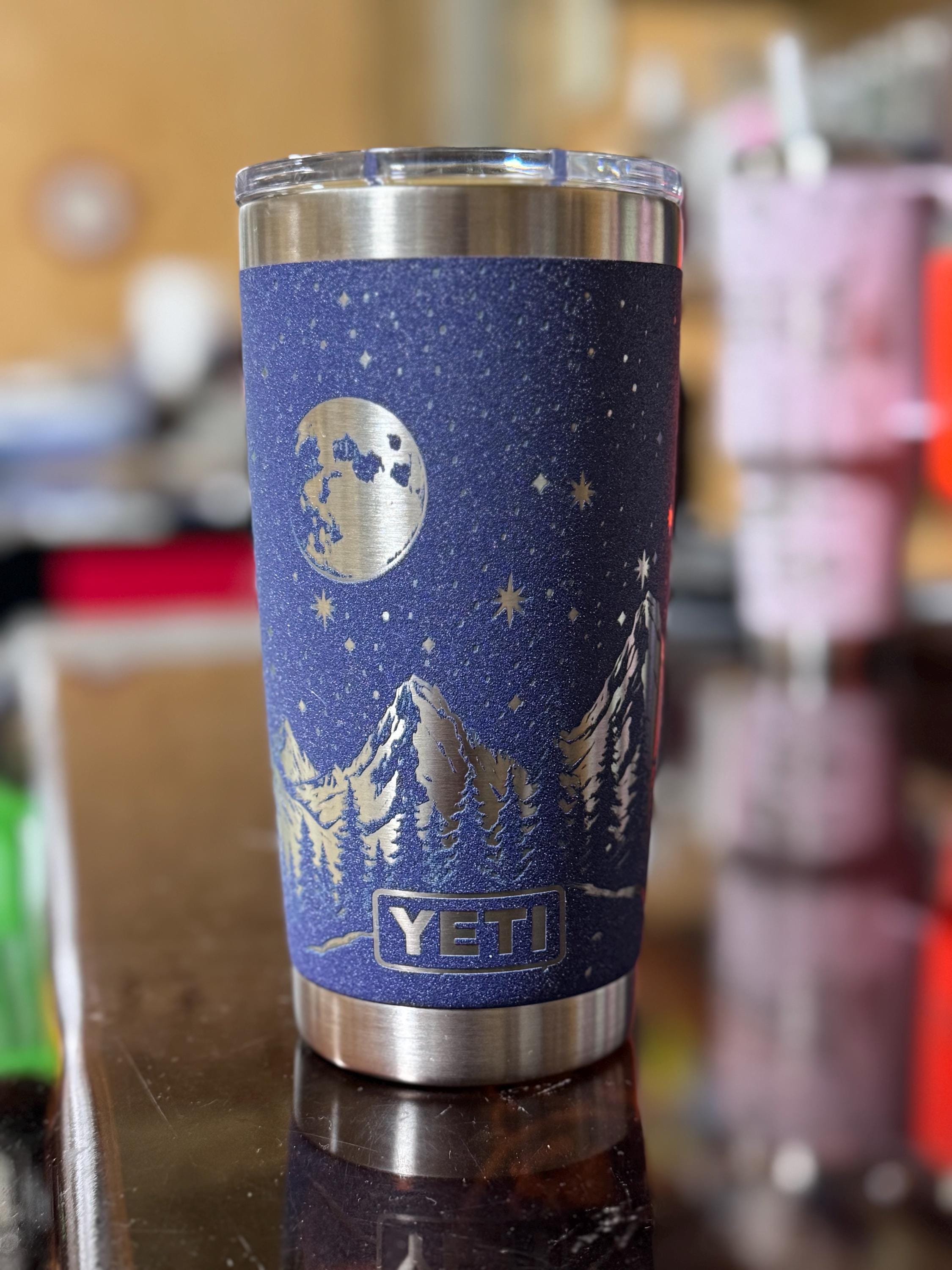 MOON and MOUNTAINS YETI 20 Ounce Rambler 100% Authentic Moondust
