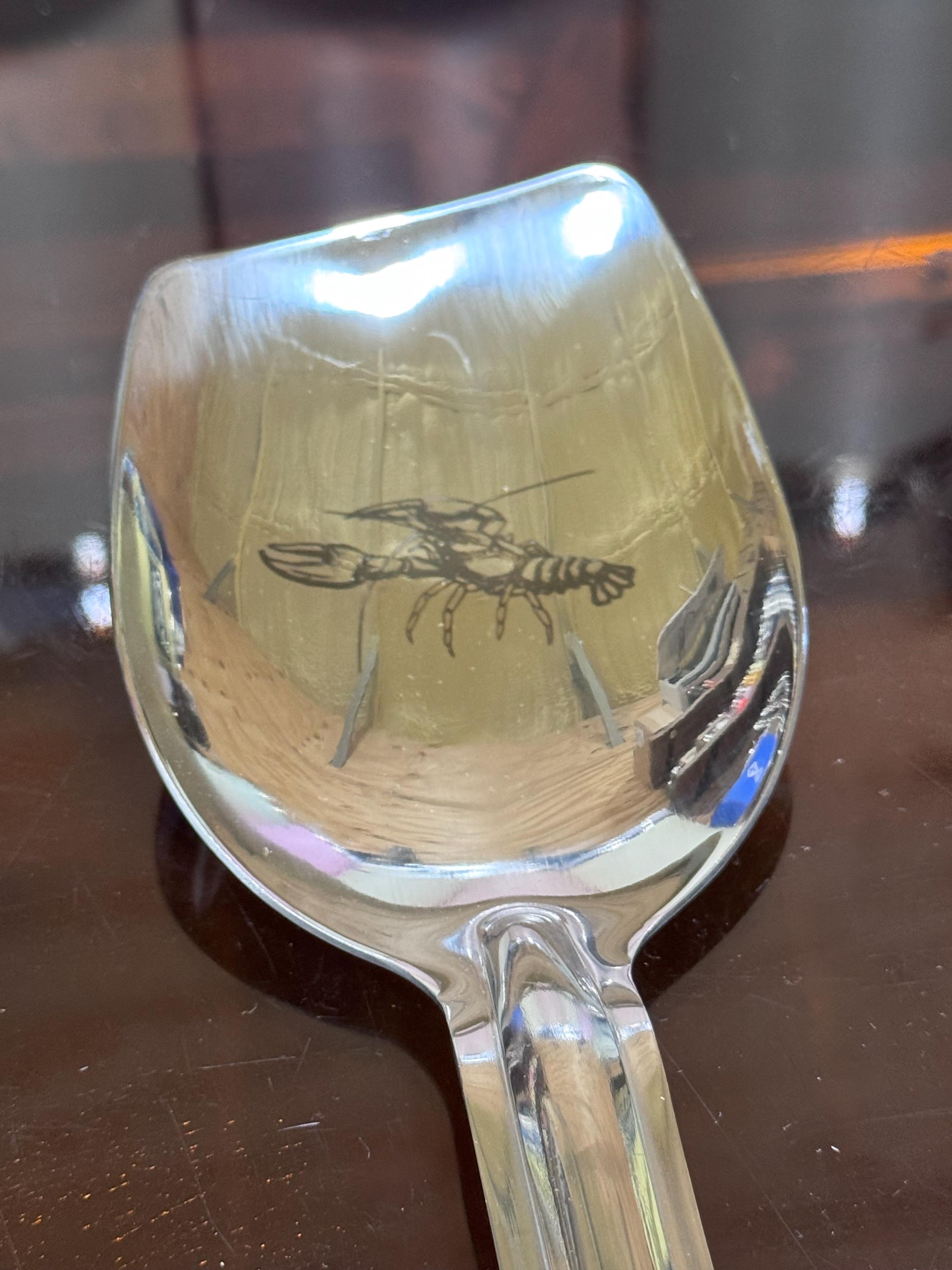 Cajun Crawfish Engraved 13” Mcware Roux Spoon HANDLE DOWN - Etsy