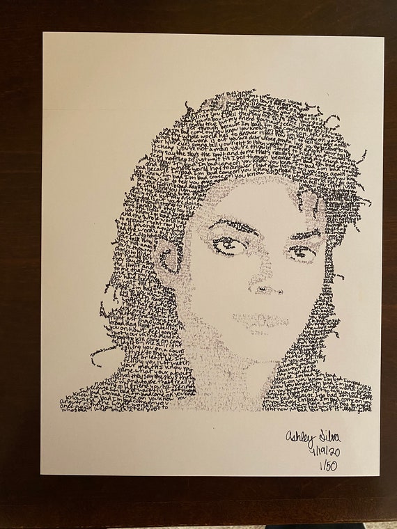 Michael Jackson Lyrical Art - Etsy