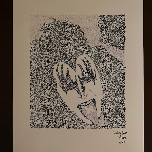 Gene Simmons/Kiss Lyrical Art