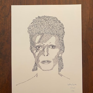 David Bowie Lyrical Art