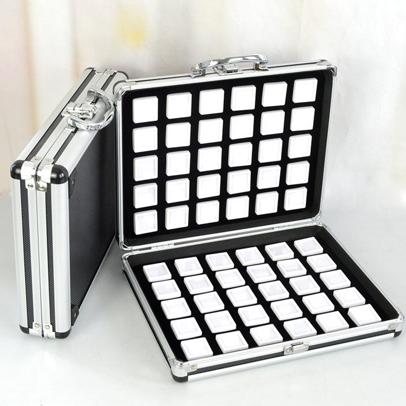 Plastic Gemstone Display Box Set / Gemstone Display Case / Etsy