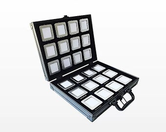 Aluminium Frame Gemstone Display Box Set / Gemstone Display Case / Gemstone Storage Case