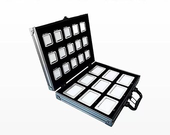 Aluminium Frame Gemstone Display Box Set / Gemstone Display Case / Gemstone Storage Case