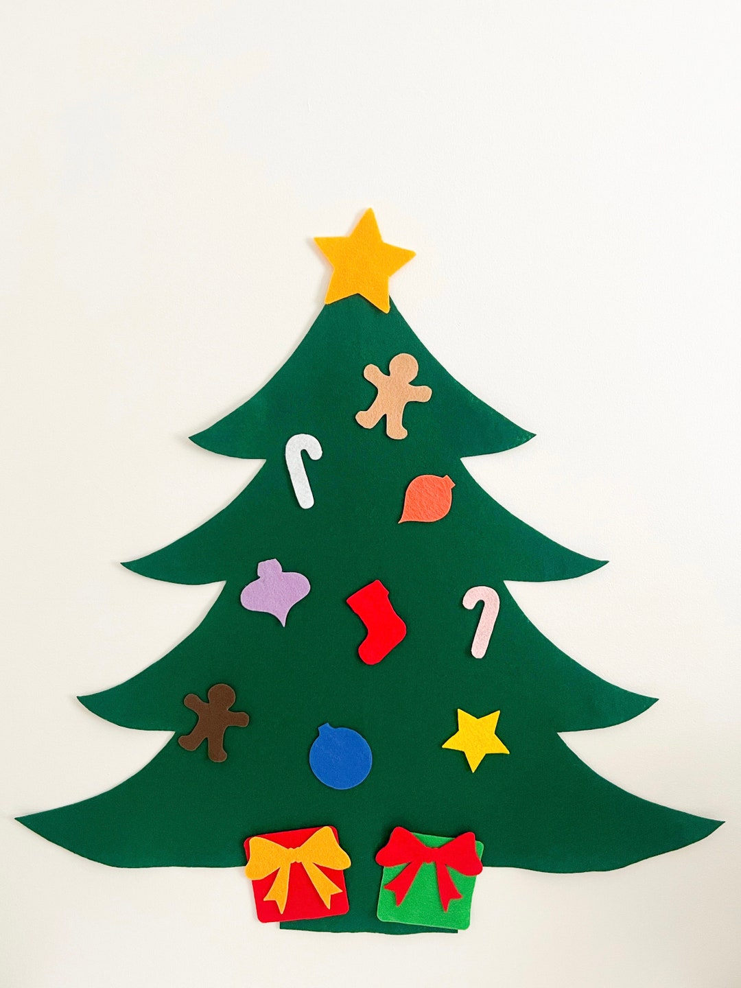 Felt Christmas Tree Kitfelt Christmas Treechristmas Tree Etsy