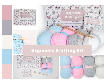 Beginners Knitting Kit, Learn to Knit, Knitting Gift Set, Craft Kit for kids, Craft kit for adults, Craft Kit,  Learn to Knit