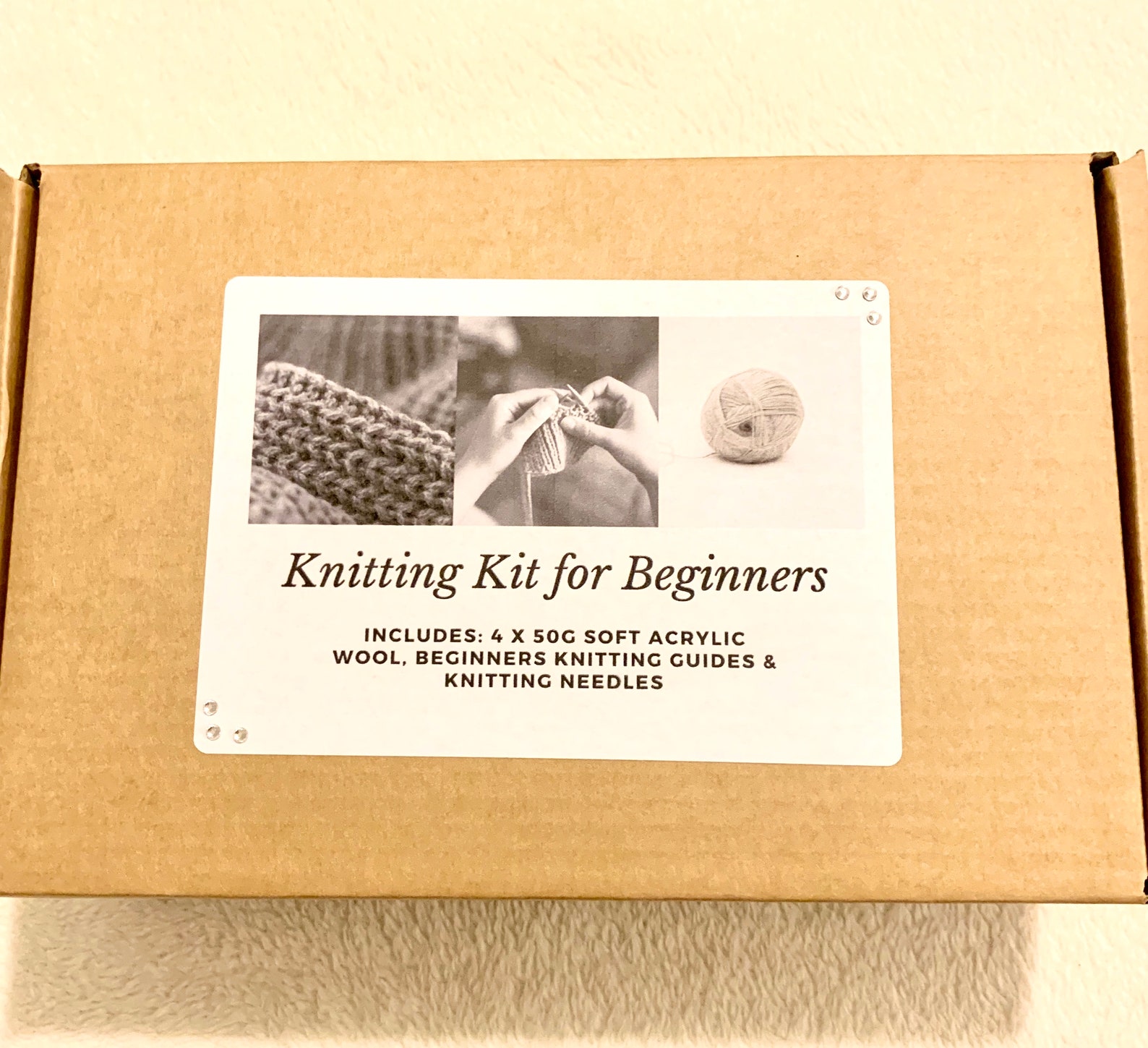 Beginners Knitting Kit Learn to Knit Knitting Gift Set - Etsy UK