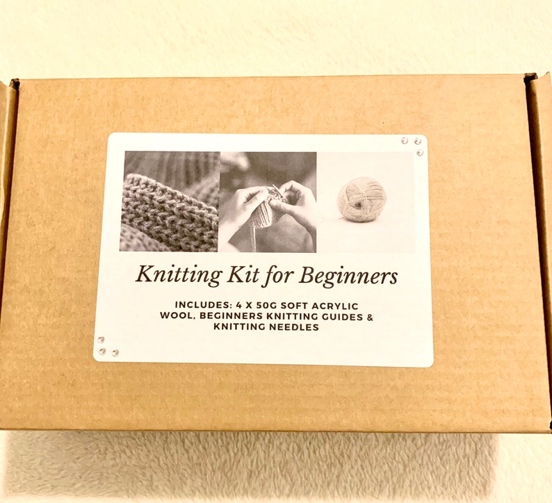 Beginners Knitting Kit Learn to Knit Knitting Gift Set Etsy UK