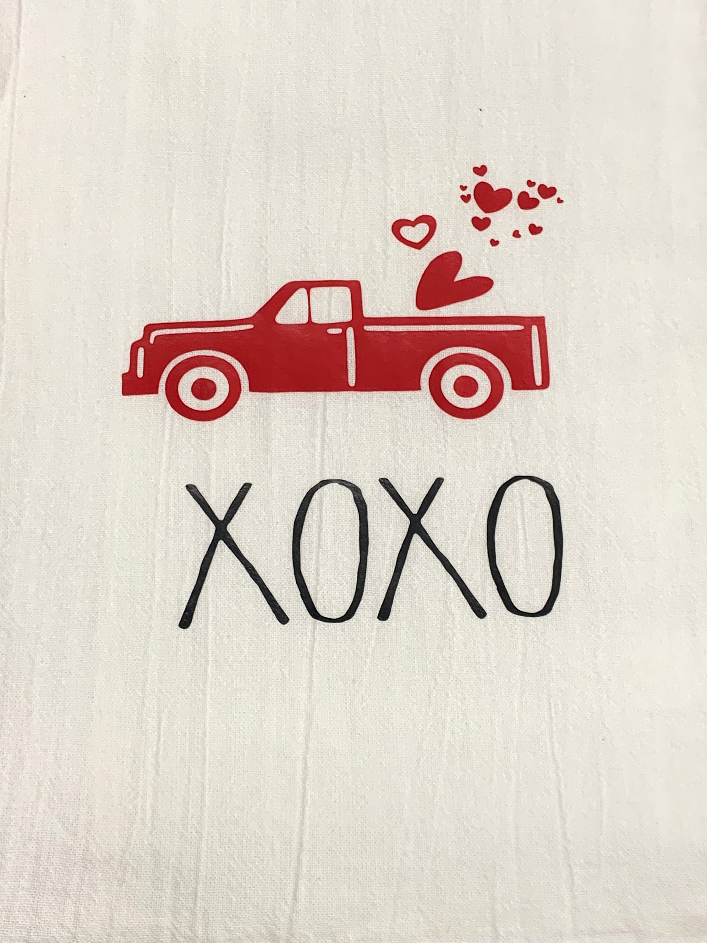 Red Truck Valentines Day Kitchen Flour Sack Towel - Etsy Italia