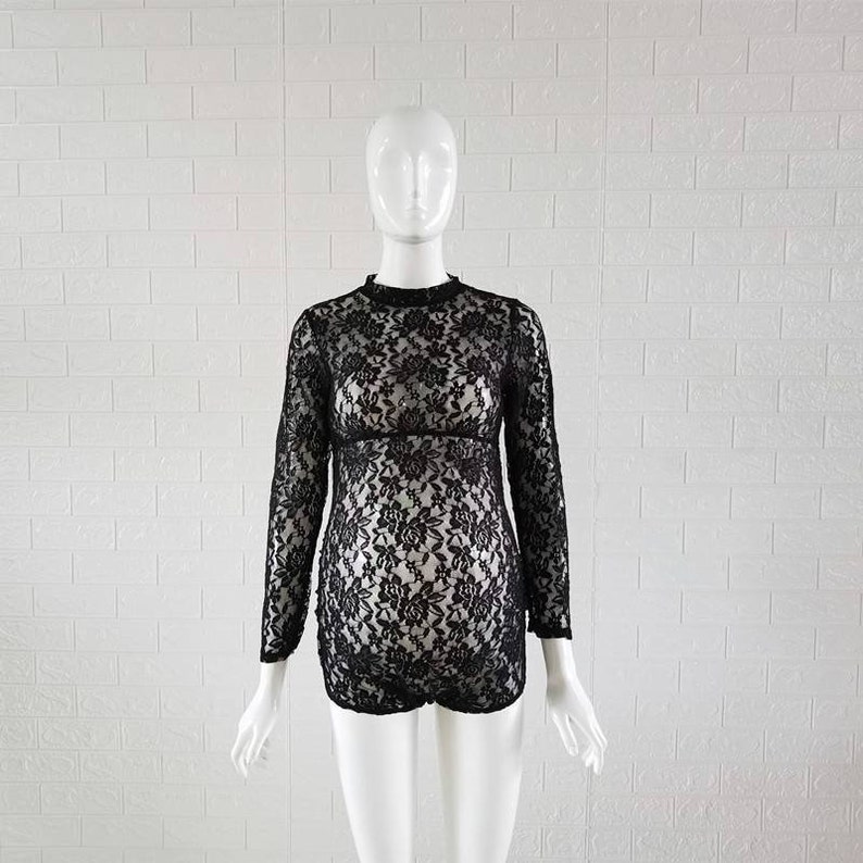 Lace Maternity Bodysuit for Photoshoot Dress Etsy