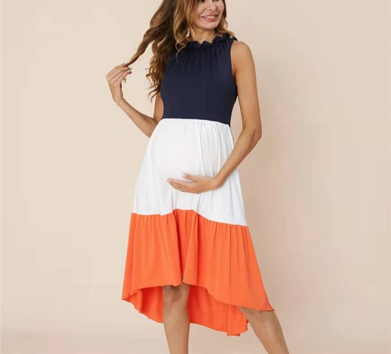 Sunday midi maternity and nursing dress | Nursing dress, Dress, Photoshoot  dress