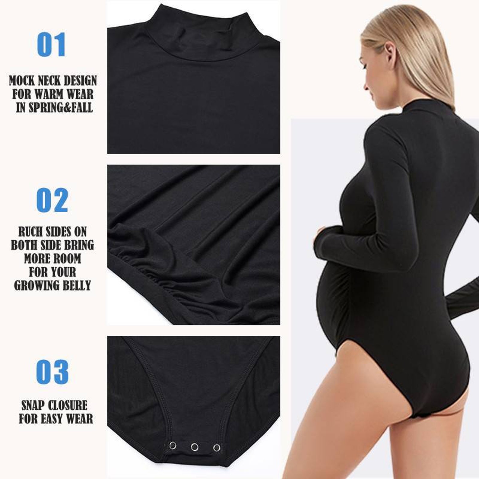 Maternity Bodysuit Pregnant Photo Shoot Long Sleeve Shirt - Etsy
