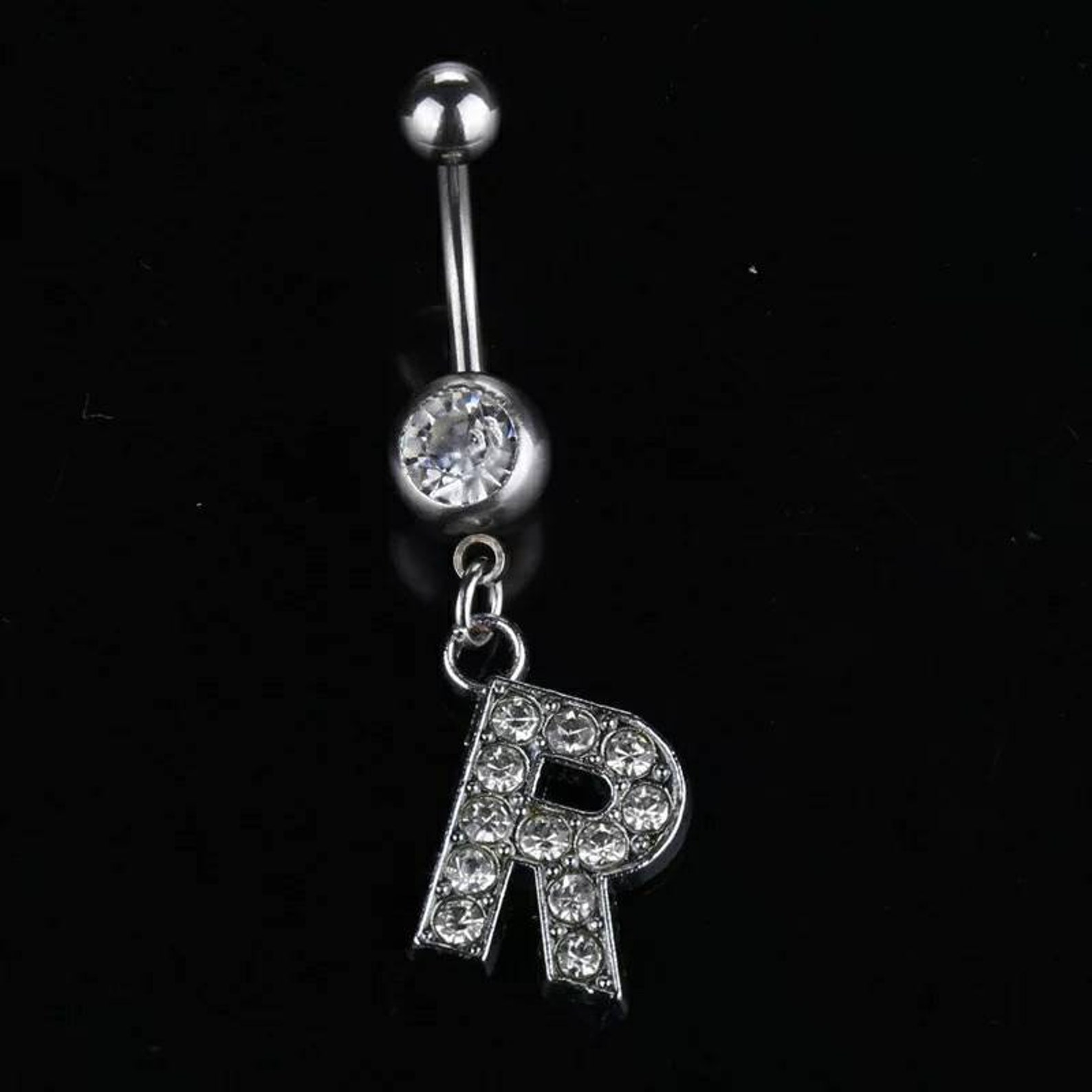 26 letter Belly Button Rings Minimalist Belly Ring Sexy Etsy