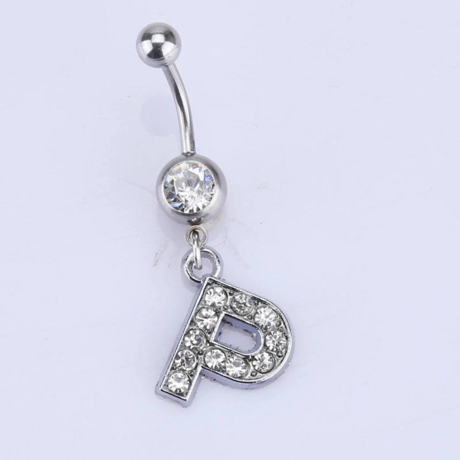 26 letter Belly Button Rings Minimalist Belly Ring Sexy Etsy