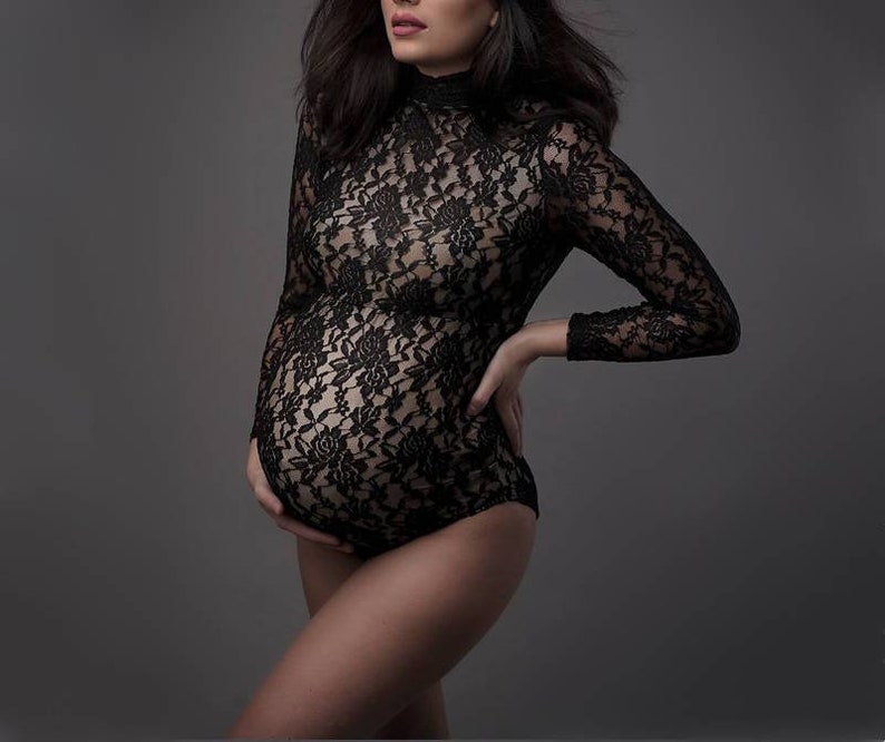 Lace Maternity Bodysuit for Photoshoot Dress Etsy