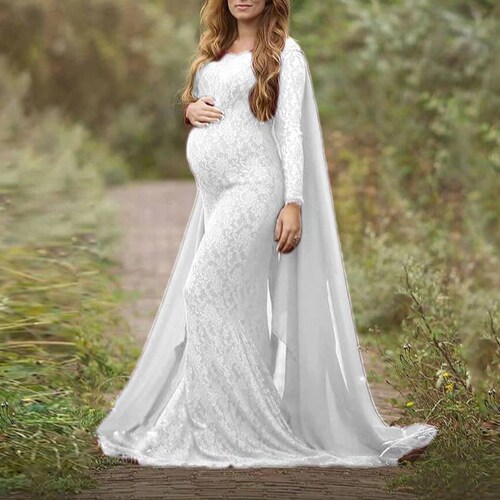 Maternity Dress for Photo Shoot Lace Fancy Pregnancy Dress - Etsy