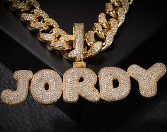Gold Bubble Letters - Etsy